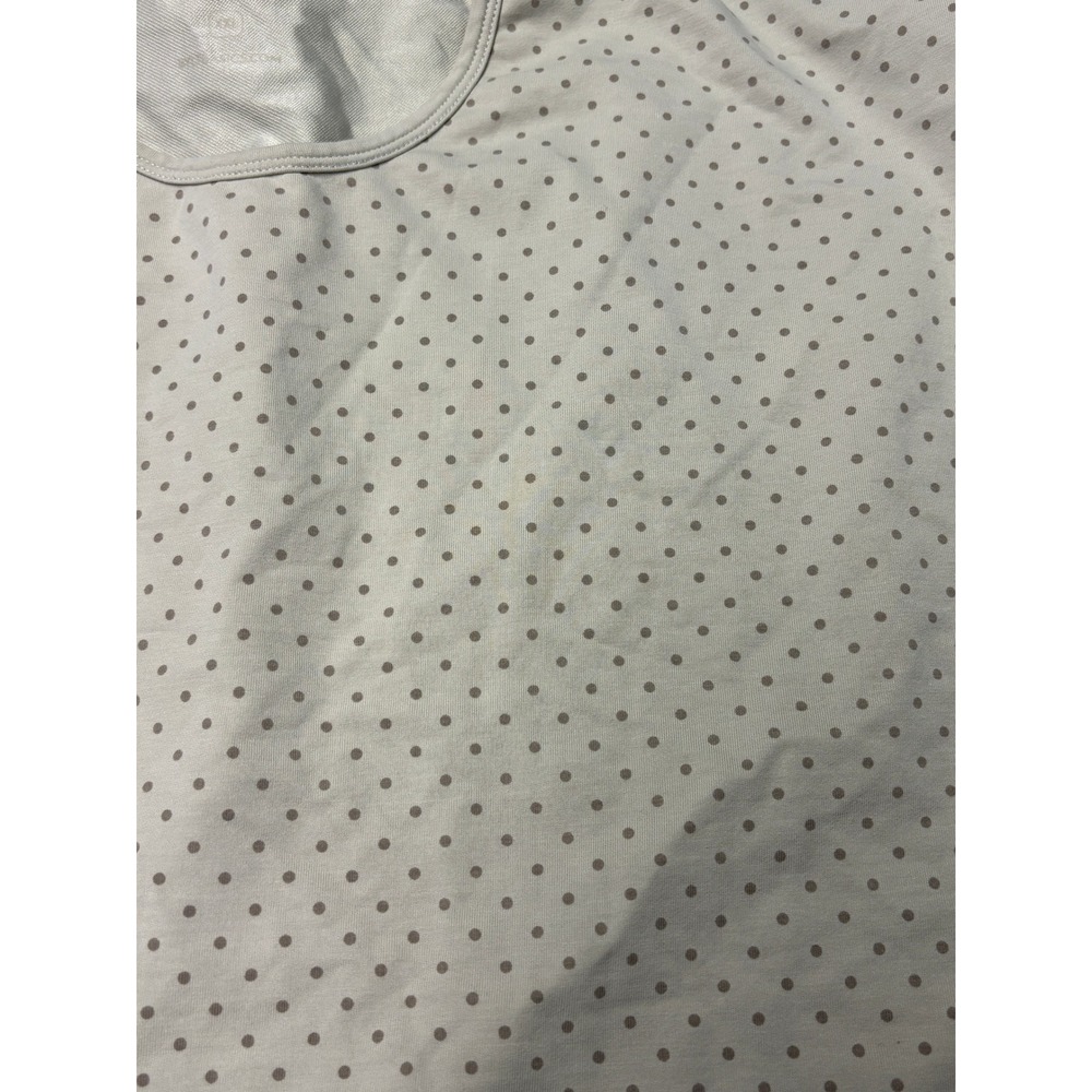 BYLT Premium Basics Mens XXL Drop-Cut T-Shirt Grey Polka Dot Short‎ Sleeve Tee - Picture 2 of 8